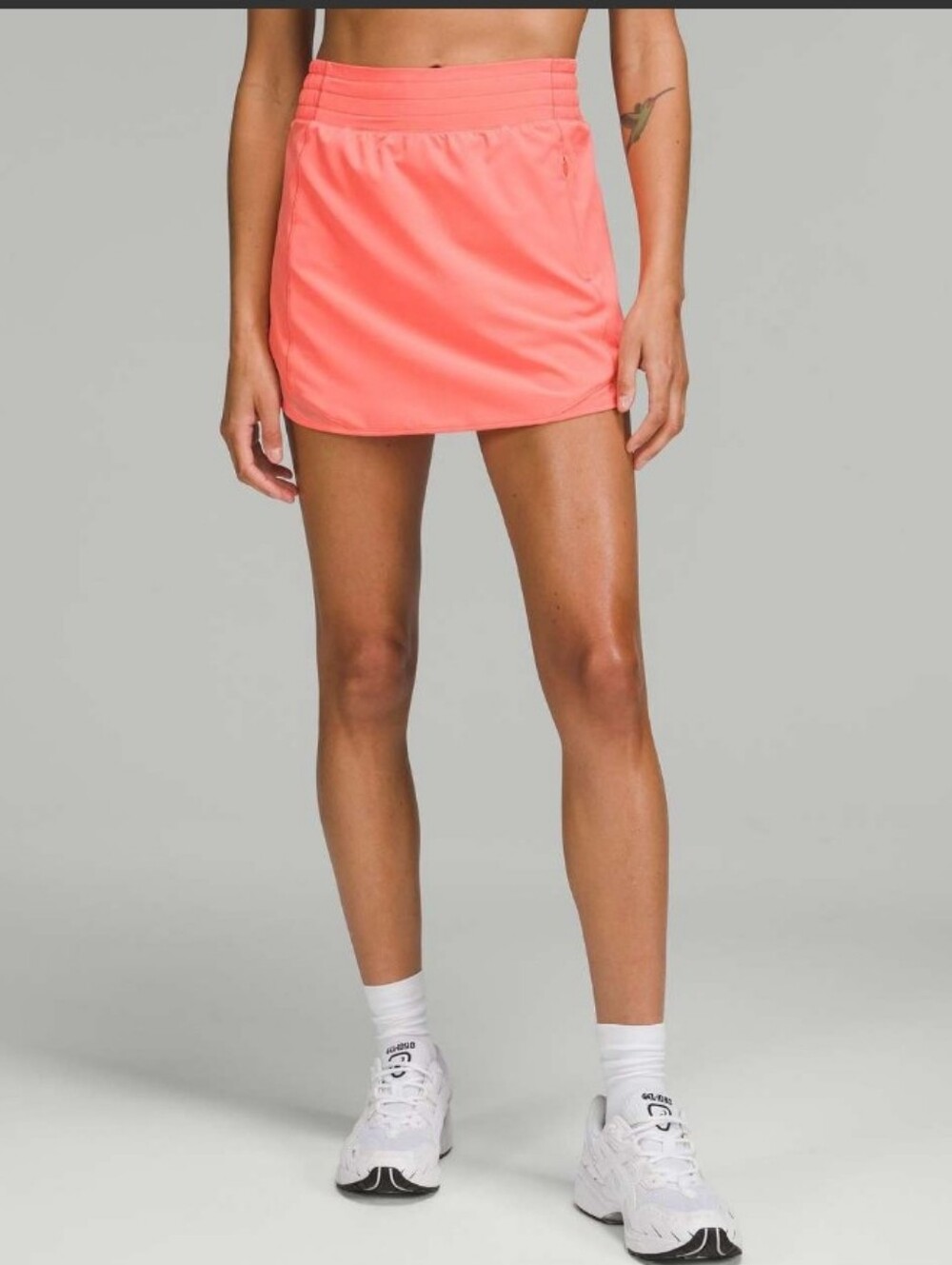 Lululemon Hotty Hot High-Rise Skirt Raspberry Cream Built In Liner Size 6